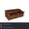 Ds 47 3-Seater Leather Brown Sofa from de Sede, Set of 2 2