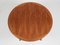 Midcentury Danish Extendable Round Dining Table in Teak attributed to Silkeborg 1960s 4