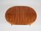 Midcentury Danish Extendable Round Dining Table in Teak attributed to Silkeborg 1960s, Image 5