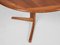 Midcentury Danish Extendable Round Dining Table in Teak attributed to Silkeborg 1960s 7