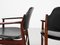 Dänische Mid-Century Stühle 62a aus Palisander & Leder von Arne Vodder für Sibast, 1960er, 2 . Set 5