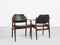 Dänische Mid-Century Stühle 62a aus Palisander & Leder von Arne Vodder für Sibast, 1960er, 2 . Set 4