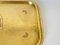 Bandeja de oro Art Déco de latón, Francia, años 40, Imagen 5