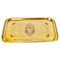 Art Deco Gold Platter in Brass, France, 1940s, Image 1
