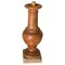 Tall 19th Century Neoclassical French Terracotta Baluster Lamp in Brown Color 1