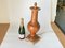 Tall 19th Century Neoclassical French Terracotta Baluster Lamp in Brown Color 4