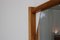 Specchio da parete a forma di esoga con cornice in faggio, Italia, anni '60, Immagine 7