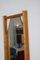 Italian Beechwood Framed Hexogan Shaped Wall Mirror with Shelf, 1960s 9