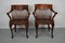 Edwardian English Oak Spindle Back Captains Office Desk Chairs, Set of 2 4