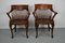 Edwardian English Oak Spindle Back Captains Office Desk Chairs, Set of 2, Image 4