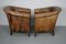 Dutch Cognac Leather Club Chairs, Set of 2 17