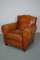 Vintage French Moustache Back Cognac-Colored Leather Club Chair 4