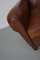 Vintage French Moustache Back Cognac-Colored Leather Club Chair, 1940s, Image 4