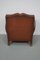 Club chair vintage in pelle color cognac, Francia, anni '40, Immagine 15