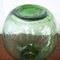 Vintage Green Handblown Glass Bottle Demijohn attributed to Viresa, 1970s 8