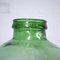 Vintage Green Handblown Glass Bottle Demijohn attributed to Viresa, 1970s 5