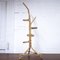 Vintage Rattan and Bamboo Plant Stand with Tripod Base, 1960s, Image 1