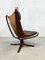 Vintage Falcon Easy Chair Lounge Chair by Sigurd Ressell Venene Mobler, 1970s 3