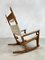 Mid-Century Model Ge-673 Rocking Chair Rocking Chair by Wegner for Getama, 1950s 2