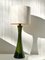 Green Opaline Glass Table Lamp from Bergboms 3