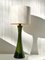 Lampada da tavolo in vetro opalino verde di Bergboms, Immagine 3