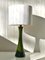Green Opaline Glass Table Lamp from Bergboms 1