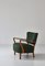 Danish Modern Lounge Chair in Oak & Traditional Danish Olmerdug Wool by Henning Kjærnulf, 1950s, Image 10