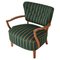 Danish Modern Lounge Chair in Oak & Traditional Danish Olmerdug Wool by Henning Kjærnulf, 1950s 1