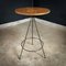 Large Industrial Standing Table in Iron with Wooden Sheet 1
