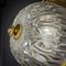 Hollywood Regency Ceiling Lamp in Brass and Glass 2