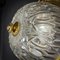 Hollywood Regency Ceiling Lamp in Brass and Glass, Image 2