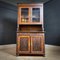 Art Deco Buffet Cupboard with Glass and Brass, 1920s 1