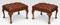 Leather Upholstered Stools, 1890s, Set of 2, Image 1