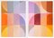 Natalia Roman, Stained Glass Study in Pastel Hues Diptych, 2023, Acrylic on Watercolor Paper 1