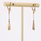 20th Century French 18 Karat Rose Gold Faceted Drop Earrings, Set of 2 4