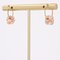 Modern Pink Cultured Pearl 18 Karat Yellow Gold Creole Earrings, Set of 2 4