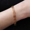 20th Century French 18 Karat Rose Gold Double Row Bracelet, 1890s 5