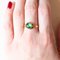 18k Yellow Gold with Green Glass Paste Ring, 1940s 8