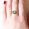 18k Yellow Gold with Green Glass Paste Ring, 1940s, Image 8