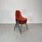 Vintage DSS Side Chairs in Coral Orange from Eames Herman Miller, 1960s, Set of 4 6