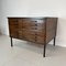 Mid-Century Plan Chest with Inset Handles on Metal Legs by Abbess 5