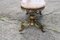 Vintage French Coffee Table in Onyx Marble and Brass, 1970s, Image 7