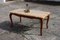Vintage French Rectangular Coffee Table in Marble and Wood, 1970s, Image 4