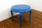 Tavolino da caffè Mid-Century blu con ripiano in marmo, anni '60, Immagine 6