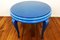 Tavolino da caffè Mid-Century blu con ripiano in marmo, anni '60, Immagine 5