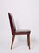 Bordeaux Leather Dining Chairs attributed to Anonima Castelli, Italy, 1950s, Set of 2 17