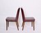 Chaises de Salle à Manger en Cuir Bordeaux attribuées à Anonima Castelli, Italie, 1950s, Set de 2 7