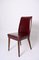 Bordeaux Leather Dining Chairs attributed to Anonima Castelli, Italy, 1950s, Set of 2 12