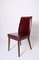 Bordeaux Leather Dining Chairs attributed to Anonima Castelli, Italy, 1950s, Set of 2, Image 12