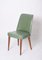 Green Leather Dining Chair attributed to Anonima Castelli, Italy, 1950s 5